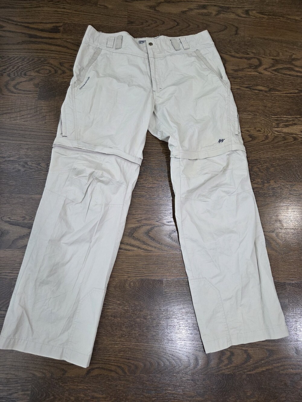 Quechua Women's Convertible Travel Pants - Light Beige Sz.36